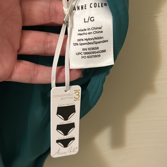 Anne Cole 3 way convertible bikini bottom - Picture 6 of 15